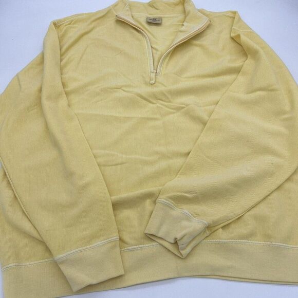 Woolrich 1/4 zip long sleeve men’s pullover yellow size XL - Picture 1 of 5